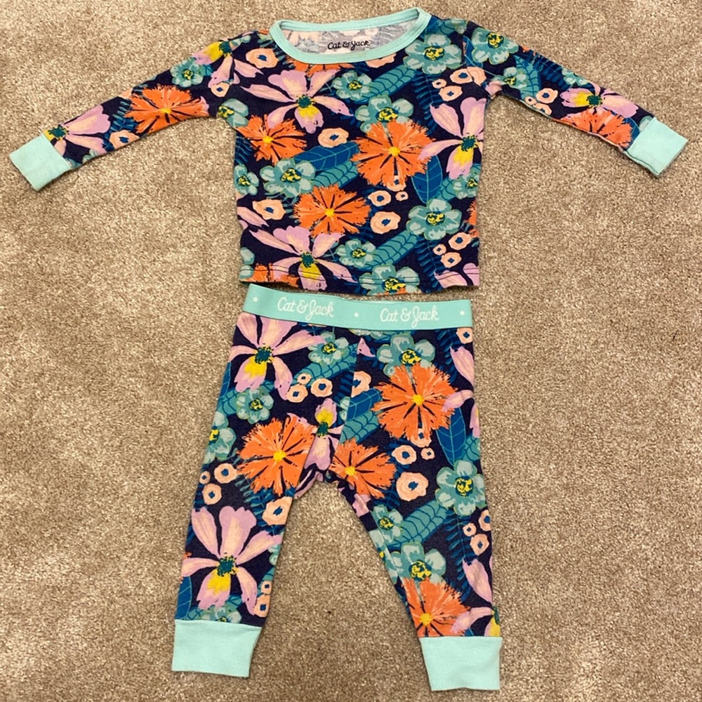 Cat and Jack 2 piece pajamas 12m